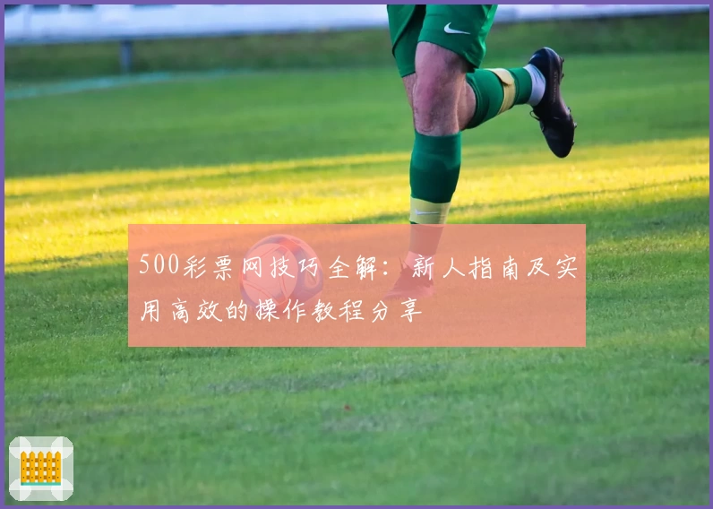 500彩票网技巧全解：新人指南及实用高效的操作教程分享